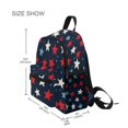 thumbnail image 3 of FORMRS School Backpack with Front Zippered Pocket 12" Student Travel Daypack, Red White Stars, 3 of 6