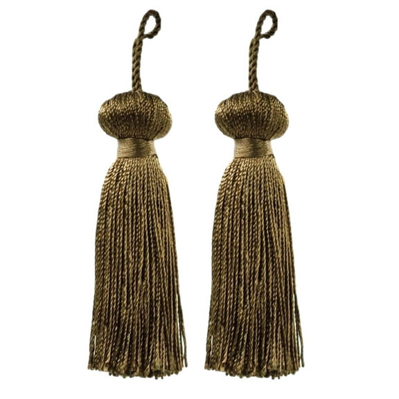 3" (7.5cm) Small Bell Tassel | Craft Tassel # BT3,, Espresso Brown #E29 (Dark Brown) Set of 2