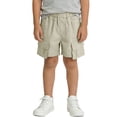 thumbnail image 6 of ITSAME Boys Girls Cargo Shorts, Cotton Linen Elastic Waist Loose Fit Kids Casual Fashion Shorts with Pockets Gray Size 1T, 6 of 7