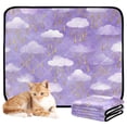 thumbnail image 2 of RMDQTR 2Pack Set of Medium and Large Pet Potty Pads Reusable Ultra-Absorbent Pet Training Pads Leak-Proof Pet Pads Rain Clouds and Golden Droplets, 2 of 7