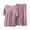Purple, variant on Besolor Womens Plus Size Pajamas Casual Soft Crewneck Short Sleeve Tops and Capris Pants 2 Piece Sets Sleepwear Pjs