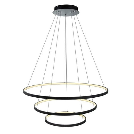 

Aiwen 3 Tiered Modern LED Pendant Light Warm Light Effect Ambient Ceiling Lamp Black
