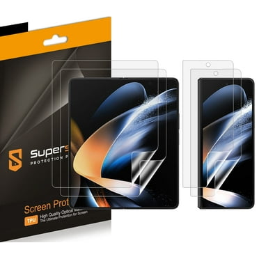 (2 Pack) Supershieldz Designed for Samsung Galaxy Z Fold 5 5G (2 Main Screen and 2 Front Screen) Screen Protector, High Definition Clear Shield (TPU)