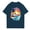 04-Navy, variant on NAMTYQX Tops for Women 2025 Hawaii Tropical Graphic Cute Stretch Casual Plus Size Short Sleeve Round Neck Loose Navy Size M