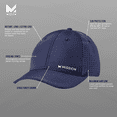 thumbnail image 2 of Mission Vented Unisex Cooling Performance Baseball Hat, One Size, Navy, 2 of 6