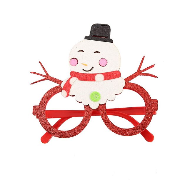 Venta al por mayor, nuevas gafas de Navidad para adultos y niños, regalos, suministros divertidos para fiestas, accesorios, gafas de Feliz Año Nuevo