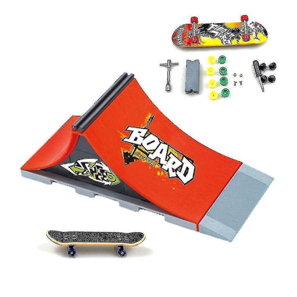 Mini patinetas de dedo profesionales, juego de rampas para patinetas de dedo
