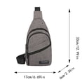 thumbnail image 2 of Men Shoulder Bag Versatile Sports Crossbody for Daily Use Trendy Stylish Functional Travel Backpack, 2 of 7