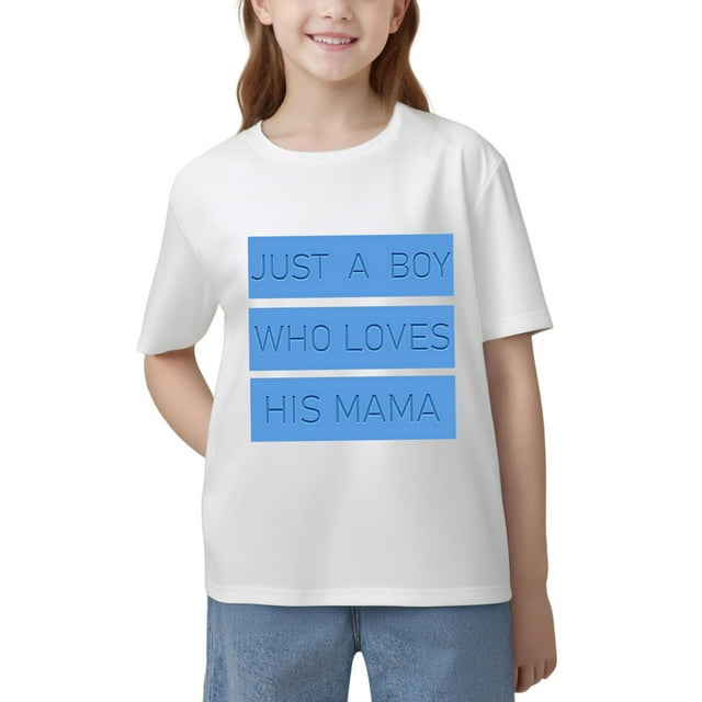 Xuewenshw T-Shirt à Manches Longues pour Jeunes, Col Rond, Imprimé Lettre, Été, Décontracté