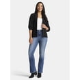 thumbnail image 2 of Time and Tru Women's High Rise Flare Jeans, 32" Inseam, Sizes 2-22, 2 of 5
