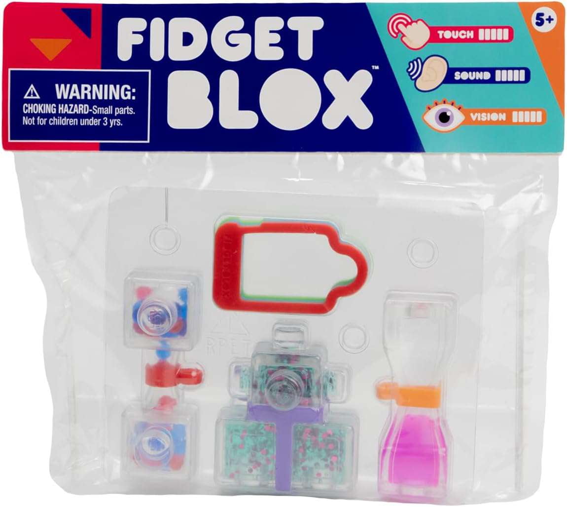 Fidget Blox 3-Pack with Back Pack Clip