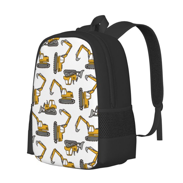 Balery Funny Excavator Mochila para hombre y mujer - Tela Oxford 600D resistente - Gran capacidad, resistente al agua, ideal para la escuela, viajes y senderismo