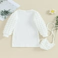 thumbnail image 1 of Automne Hiver Chaud Filles Tricot Princesse Vêtements Duveteux Manches Longues Robe Chandail avec Sac, 1 of 9