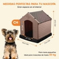 thumbnail image 3 of Casa Para Perro Chica Poli Pets Berlín Color Café, 3 of 7