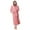 Pink, variant on Dyfzdhu Robes for Women Hooded Fleece Bathrobe Lightweight Soft Plush Long Flannel Sleepwear Robe