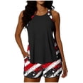 thumbnail image 2 of POTETI Modest Womens Swimsuit Tankini Summer Beach Independence Day American Flag Bathing Suits for Women, 2 of 7