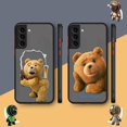 thumbnail image 2 of Matte Case for Samsung Galaxy S23 S22 S21 S20 S10 4G S9 S8 Plus ULTRA 5G LITE Case Funda Coque Shell Naughty T-Teddy Bear Couple, 2 of 5