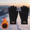 thumbnail image 1 of Winter Cycling Gloves Thermal Touchscreen Compatible Windproof Fleece Lined for Outdoor Sports Riding Skiing Hiking Running, 1 of 8