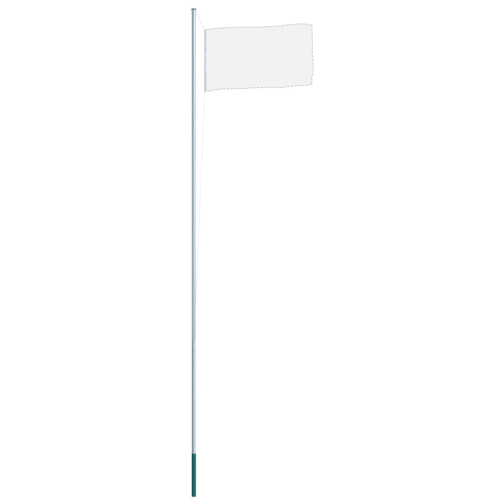 vidaXL Flagpole House Garden Flag Pole Yard Outdoor Flagpole Kit Aluminum