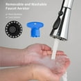 thumbnail image 4 of Nrdde Kitchen Faucet Head Replacement, Pull Down Spray Nozzle, 9 Adapters, Chrome, 4 of 5