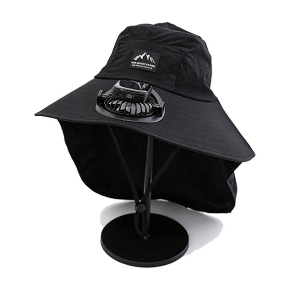 Beforeyayn Solar Fan Sun Hat, Keeps You Cool with a Steady Breeze, for Sports Fans or Campers, At Baseball Game or Campsite, for No Sweating Outdoors