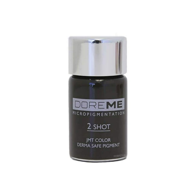 Doreme 2 Shot Manual Permanent Makeup Pigment Ink for Microblading (Dark Brown 808)