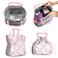 thumbnail image 2 of Pioneer Flower Floral Print Pattern Drawstring Lunch Bag Women - Drawstring Lunch Bag Insulated for Work Office - Stain-Resistant Large Lunchbags for Women with Multi-Pockets, 2 of 6