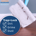 thumbnail image 2 of Baseboard Buddy, Lightweight Home Cleaning, Moldings & Walls, Glide & Wipe Trapping & Locking Dirt & Dust, (Includes 3 Reusable Pads), 2 of 4