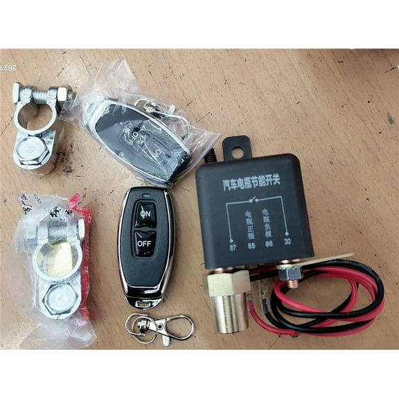 12V Car Battery Disconnect Cut Off Switch Master Kill Kit   Dual Wireless Remote