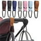 thumbnail image 2 of Gancho de cuero PU para cochecito de bebé, organizador giratorio de 360 grados, accesorios para cochecito, 1/2 Uds., 2 of 4