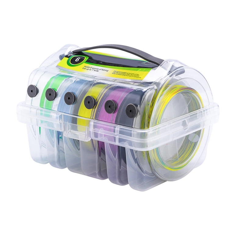 T-HOTLYST Fishing Line Organizers 6 Compartments Fishing Line Storage Case Portable Line Winder Spool Box Tackle Box Multifunction T-HOTLYST Fishing Line Organizers 6 Compartments Fishing Line Storage Case Portable Line Winder Spool Box Tackle Box Multifunction
