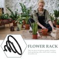 thumbnail image 3 of OATIPHO 10Pcs Creative Plant Display Metal Rack Black Modern Minimalist for Office Desk, 3 of 5