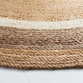 thumbnail image 3 of SAFAVIEH Natural Fiber Darrin Geometric Area Rug, Natural/Grey/Ivory, 6' x 6' Round, 3 of 8