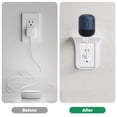 thumbnail image 5 of 2pcs Outlet Shelf, TSV Bathroom Wall Holder with Built-in Cable Management, Wall Organizer for Smart Home Decor, Socket Shelves for Bedroom, Kitchen, 5 of 7