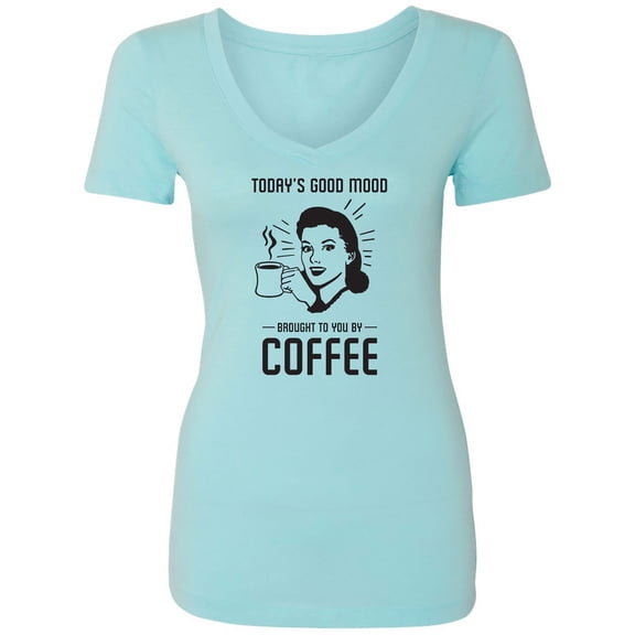 Today's Good Mood...Coffee Womens V-Neck T-Shirt