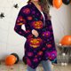 thumbnail image 5 of Cárdigan de manga larga para mujer, moda informal, blusa estampada de Halloween, abrigo para mujer, 5 of 7