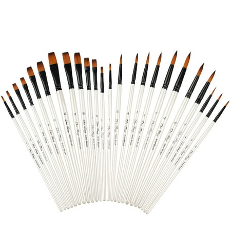 EEEkit Artist Miniature Detail Paint Brushes Set of 12pcs for Acrylic, Oil, Gouache, Watercolor, Tempera, Enamel, Nail and Body (Best Acrylic Brush Brand)
