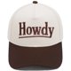 thumbnail image 1 of Gorra de béisbol lisa de algodón con texto bordado «Howdy», 1 of 1