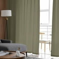 thumbnail image 4 of Sage Green Sheer Curtains 84 Inches Long 2 Panels Set, Window Sheer Curtains for Living Room/Bedroom, Brown Solid Color Simple Abstract Light Filtering Rod Pocket Curtain 52'' x 84'' x 2, 4 of 7