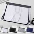 thumbnail image 2 of MYG Men Sexy Underwear Dress Open Crotch Breathable Boxers Button Adjust Bulge Pouch, 2 of 9