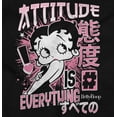 thumbnail image 2 of Betty Boop Kanji Hashtag Attitude Hoodie Sweatshirt Women Brisco Brands X, 2 of 4