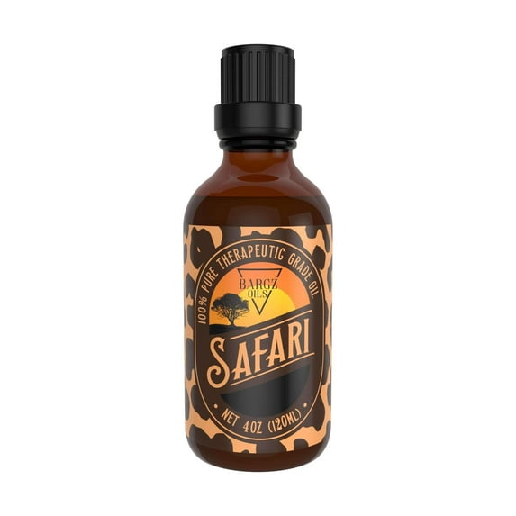 Safari Perfume Oil, Tropical Fragrance, Glass Amber Bottle