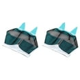 thumbnail image 1 of 2025 Upgrade Horse Fly Mask with Ears Cover, Soft Elastic UV Protection Fly Screen for Summer Riding, Pasture Use, Blocks Insects and Sun for Horses Comfort, 1 of 5