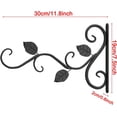thumbnail image 2 of 2 soportes para colgar plantas de 12 pulgadas de metal de hierro forjado, ganchos para macetas, ganchos decorativos montados en la pared para colgar macetas de interior y exterior,, 2 of 6