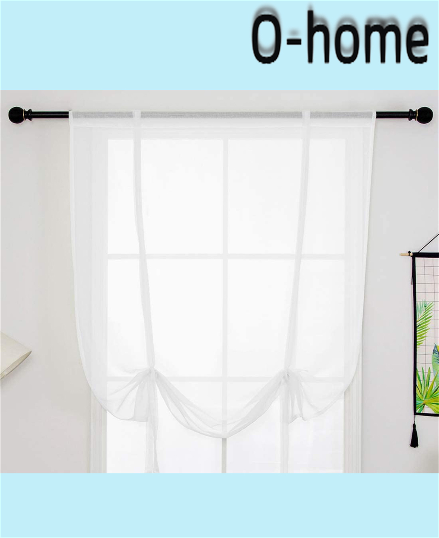 Adjustable Balloon Drapes Treatment for Small Window