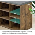 thumbnail image 6 of Shoe Benches for Entryway with Storage, 10 Compartments Shoe Rack Bench with Storage, Shoe Bench Storage with Cushion Seat for Living Room Entryway Hallway Adjustable Shelves Shoe Shelf, 6 of 7