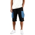 thumbnail image 2 of GrmtClth Cargo Shorts for Men Relaxed Fit Hiking Shorts Below Knee Elastic Waist Workout Shorts Casual Lightweight Running Shorts with Multi Pocket Blue 2XL, 2 of 5