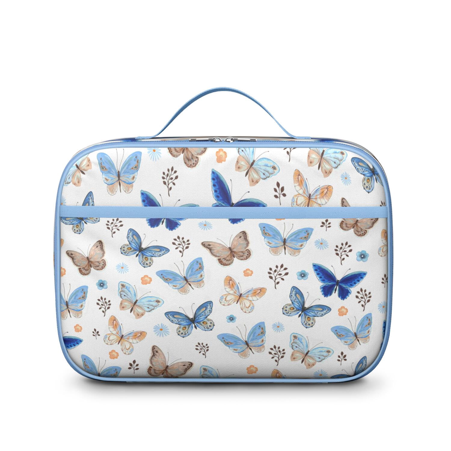 Butterfly Lovers Lunch Tote – Colorful Floral Tropical Insulated Lunch Bag for Preschool and Elementary School