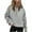 Gray sweatshirt women, variant on clear 50% off Usmixi Sweatshirt for Women Half Zip Sweatshirt for Women Cozy Fleece Long Sleeve Stand Neck Pullover Tops Loose Pocket Casual Solid Ladies Fall Sweater Winter Sweatshirt