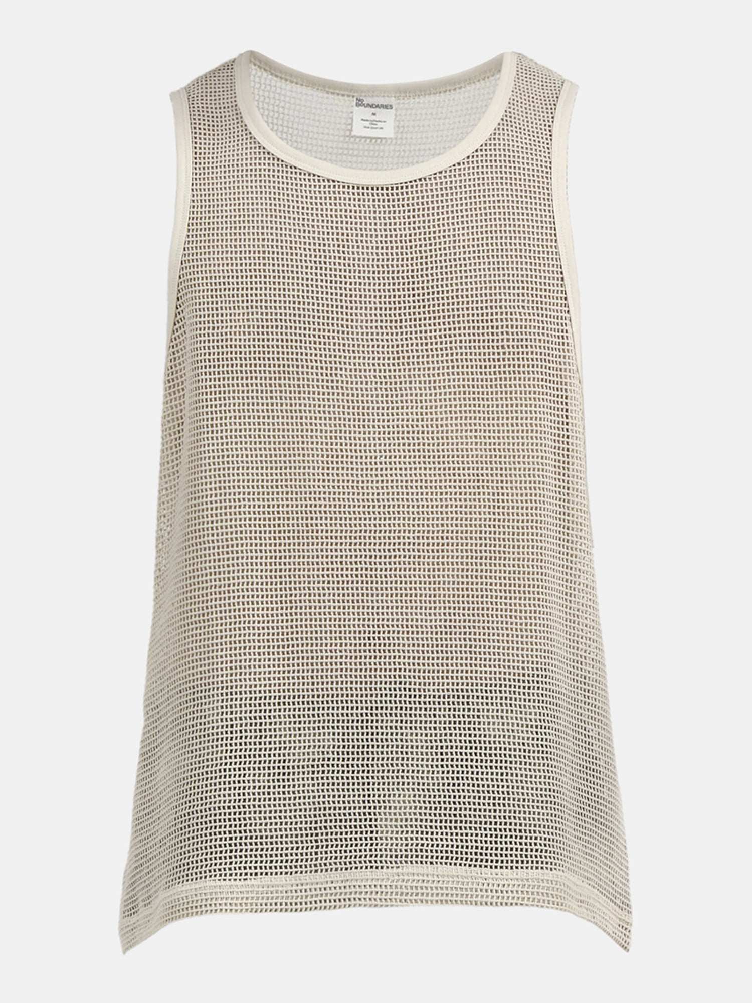 No Boundaries Men's & Big Men's Open Knit Boxy Fit Tank Top, Sizes XS-3XL